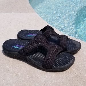 Skechers black sandal